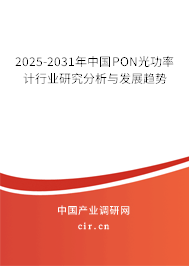 2025-2031年中國(guó)PON光功率計(jì)行業(yè)研究分析與發(fā)展趨勢(shì)
