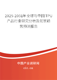 2025-2031年全球與中國(guó)TPU產(chǎn)品行業(yè)研究分析及前景趨勢(shì)預(yù)測(cè)報(bào)告