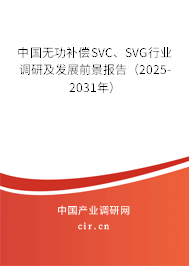 中國無功補償SVC、SVG行業(yè)調(diào)研及發(fā)展前景報告（2025-2031年）