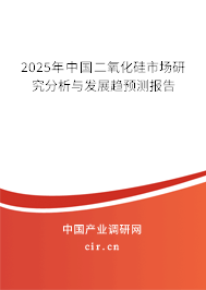 2025年中國二氧化硅市場研究分析與發(fā)展趨預(yù)測報告