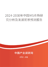 2023-2029年中國MS市場研究分析及發(fā)展前景預(yù)測報告