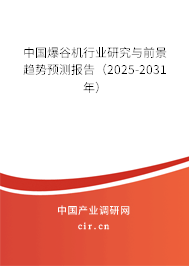 中國爆谷機(jī)行業(yè)研究與前景趨勢預(yù)測報(bào)告（2025-2031年）