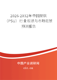 2026-2032年中國聚砜（PSU）行業(yè)現(xiàn)狀與市場前景預(yù)測報(bào)告