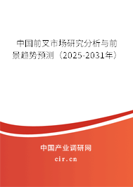 中國前叉市場研究分析與前景趨勢預(yù)測（2025-2031年）