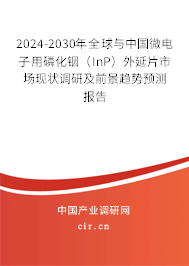 2024-2030年全球與中國微電子用磷化銦（InP）外延片市場現(xiàn)狀調(diào)研及前景趨勢預(yù)測報(bào)告