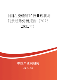 中國右旋糖酐70行業(yè)現(xiàn)狀與前景趨勢分析報告（2025-2031年）