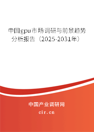 中國gpu市場調(diào)研與前景趨勢分析報告（2025-2031年）
