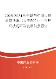 2025-2031年全球與中國大排量摩托車（大于600cc）市場現(xiàn)狀調(diào)研及發(fā)展前景報(bào)告