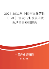 2025-2031年中國電磁兼容性（EMC）測試行業(yè)發(fā)展研及市場前景預(yù)測報(bào)告