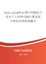 2025-2031年全球與中國電氣安全個人防護(hù)設(shè)備行業(yè)發(fā)展分析及前景趨勢報告