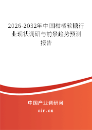 2026-2032年中國柑橘軟糖行業(yè)現(xiàn)狀調(diào)研與前景趨勢預(yù)測報(bào)告