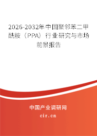 2026-2032年中國聚鄰苯二甲酰胺（PPA）行業(yè)研究與市場前景報告