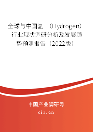 全球與中國氫 （Hydrogen）行業(yè)現(xiàn)狀調(diào)研分析及發(fā)展趨勢預(yù)測報告（2022版）