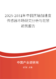 2025-2031年中國三軸加速度傳感器市場研究分析與前景趨勢報(bào)告