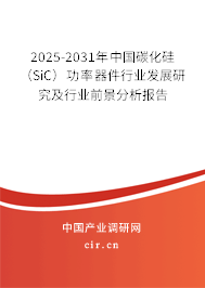 2025-2031年中國碳化硅（SiC）功率器件行業(yè)發(fā)展研究及行業(yè)前景分析報告