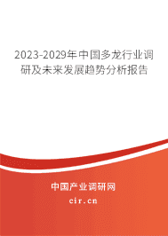 2023-2029年中國(guó)多龍行業(yè)調(diào)研及未來(lái)發(fā)展趨勢(shì)分析報(bào)告