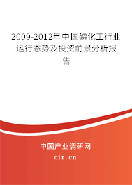2009-2012年中國磷化工行業(yè)運行態(tài)勢及投資前景分析報告