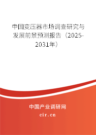 中國變壓器市場調(diào)查研究與發(fā)展前景預(yù)測報告(2025-2031年) 中國變壓器市場調(diào)查研究與發(fā)展前景預(yù)測報告(2025-2031年)
