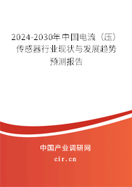 2024-2030年中國電流（壓）傳感器行業(yè)現(xiàn)狀與發(fā)展趨勢預(yù)測報告