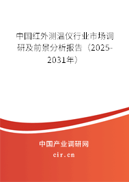 中國紅外測溫儀行業(yè)市場調(diào)研及前景分析報告（2025-2031年）