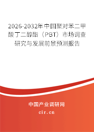 2026-2032年中國(guó)聚對(duì)苯二甲酸丁二醇酯（PBT）市場(chǎng)調(diào)查研究與發(fā)展前景預(yù)測(cè)報(bào)告