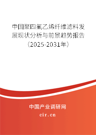 中國聚四氟乙烯纖維濾料發(fā)展現(xiàn)狀分析與前景趨勢報告(2025-2031年) 中國聚四氟乙烯纖維濾料發(fā)展現(xiàn)狀分析與前景趨勢報告(2025-2031年)