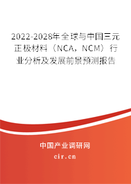 2022-2028年全球與中國(guó)三元正極材料（NCA，NCM）行業(yè)分析及發(fā)展前景預(yù)測(cè)報(bào)告