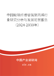 中國玻璃纖維增強聚丙烯行業(yè)研究分析與發(fā)展前景報告（2024-2030年）