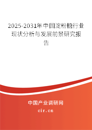 2025-2031年中國(guó)淀粉糖行業(yè)現(xiàn)狀分析與發(fā)展前景研究報(bào)告