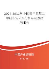 2025-2031年中國(guó)聚甲氧基二甲醚市場(chǎng)研究分析與前景趨勢(shì)報(bào)告