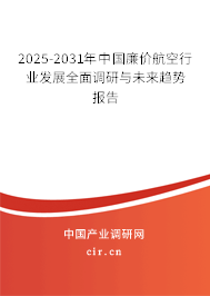 2025-2031年中國廉價航空行業(yè)發(fā)展全面調(diào)研與未來趨勢報告 2025-2031年中國廉價航空行業(yè)發(fā)展全面調(diào)研與未來趨勢報告