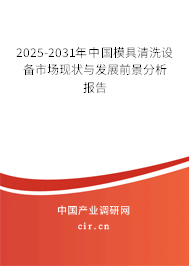 2025-2031年中國模具清洗設(shè)備市場(chǎng)現(xiàn)狀與發(fā)展前景分析報(bào)告 2025-2031年中國模具清洗設(shè)備市場(chǎng)現(xiàn)狀與發(fā)展前景分析報(bào)告
