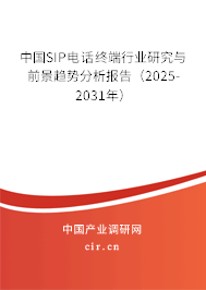 中國SIP電話終端行業(yè)研究與前景趨勢分析報(bào)告（2025-2031年）