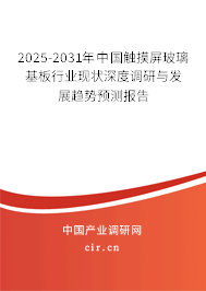 2025-2031年中國(guó)觸摸屏玻璃基板行業(yè)現(xiàn)狀深度調(diào)研與發(fā)展趨勢(shì)預(yù)測(cè)報(bào)告