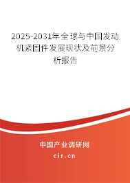 2025-2031年全球與中國(guó)發(fā)動(dòng)機(jī)緊固件發(fā)展現(xiàn)狀及前景分析報(bào)告