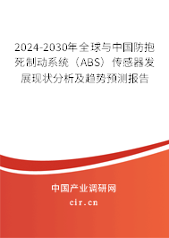 2024-2030年全球與中國防抱死制動系統(tǒng)(ABS)傳感器發(fā)展現(xiàn)狀分析及趨勢預測報告 2024-2030年全球與中國防抱死制動系統(tǒng)(ABS)傳感器發(fā)展現(xiàn)狀分析及趨勢預測報告
