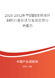 2026-2032年中國固體絕緣環(huán)網(wǎng)柜行業(yè)現(xiàn)狀與發(fā)展前景分析報告