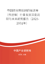 中國(guó)硫化橡膠制的輸送帶（傳送帶）行業(yè)發(fā)展深度調(diào)研與未來趨勢(shì)報(bào)告（2025-2031年）
