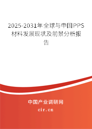 2025-2031年全球與中國PPS材料發(fā)展現(xiàn)狀及前景分析報(bào)告