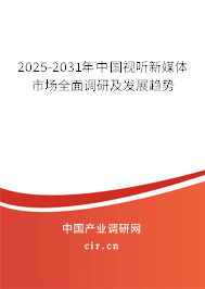 2025-2031年中國(guó)視聽新媒體市場(chǎng)全面調(diào)研及發(fā)展趨勢(shì)