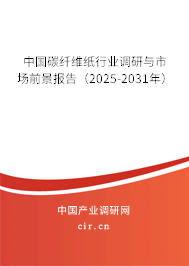 中國碳纖維紙行業(yè)調(diào)研與市場前景報告（2025-2031年）