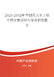 2025-2031年中國無人水上艇市場(chǎng)全面調(diào)研與發(fā)展趨勢(shì)報(bào)告