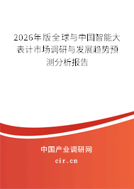 2026年版全球與中國智能大表計市場調(diào)研與發(fā)展趨勢預測分析報告