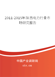 2011-2015年陜西電力行業(yè)市場(chǎng)研究報(bào)告