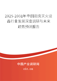 2025-2031年中國廚房滅火設(shè)備行業(yè)發(fā)展深度調(diào)研與未來趨勢預(yù)測報告