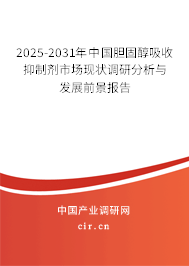 2025-2031年中國膽固醇吸收抑制劑市場現(xiàn)狀調(diào)研分析與發(fā)展前景報告