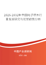 2026-2032年中國電子積木行業(yè)發(fā)展研究與前景趨勢分析 2026-2032年中國電子積木行業(yè)發(fā)展研究與前景趨勢分析