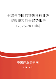 全球與中國鍍鋅螺栓行業(yè)發(fā)展調(diào)研及前景趨勢報告（2025-2031年）