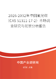 2026-2032年中國氟化碳（CAS 51311-17-2）市場(chǎng)調(diào)查研究與前景分析報(bào)告