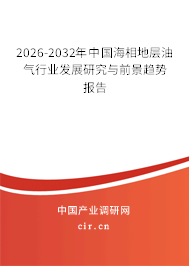 2026-2032年中國(guó)海相地層油氣行業(yè)發(fā)展研究與前景趨勢(shì)報(bào)告